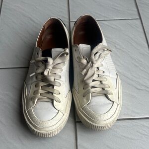 Givenchy Off-White Leather Low-Top Sneakers
